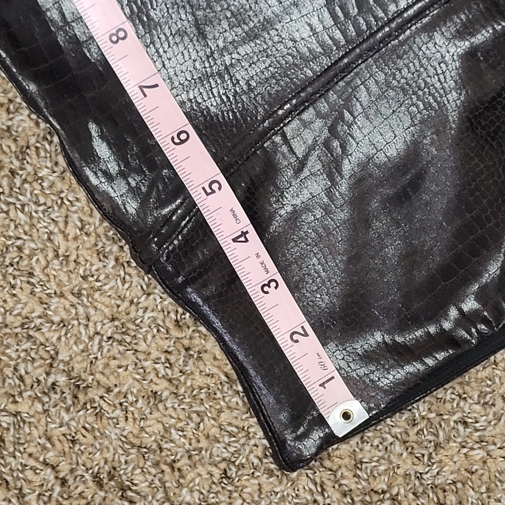 Spanx Python Print Leggings Chocolate Brown Sz La… - image 15